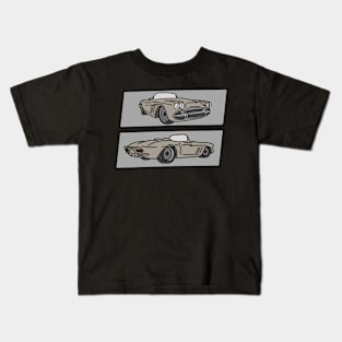 vintage retro car classic illustration Kids T-Shirt